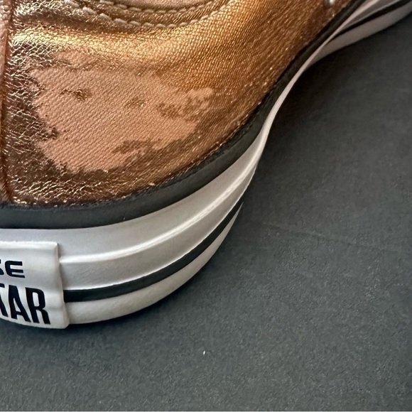 Converse All Stars Copper Metallic Low Top Women’s Size 6 - Picture 5 of 7